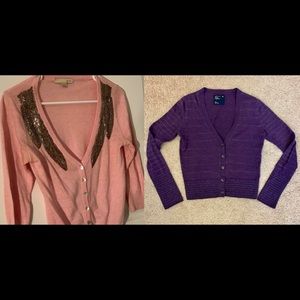 2 Cardigan bundle! F21 + AE